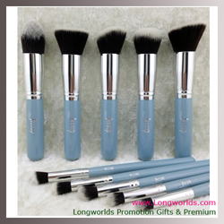 bo_co_trang_diem_long_den_can_go_mau_xanh_10_san_pham_Jessup 10 Pcs Professional Makeup Brushes Set blush foundation Kabuki shadow powder Blending Brushes eyebrow blue  silver